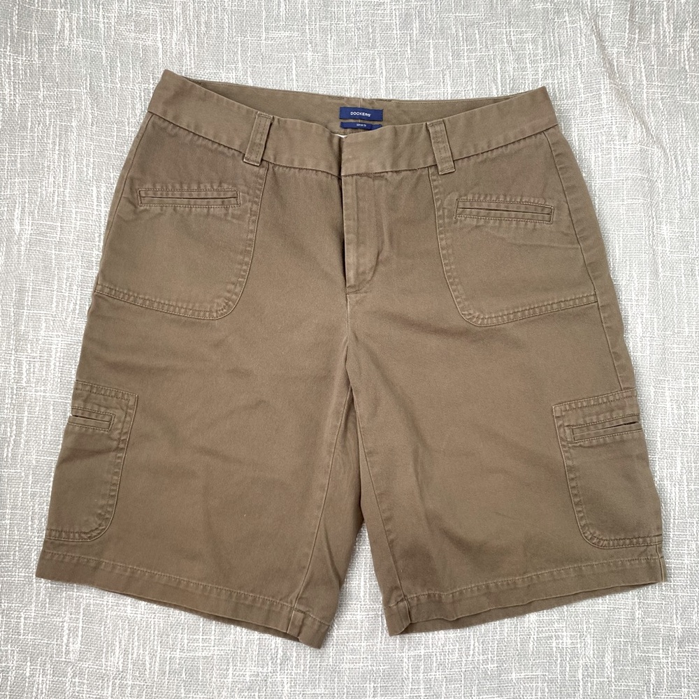 Dockers Ideal Fit Bermuda-Style Utility Shorts Size 10